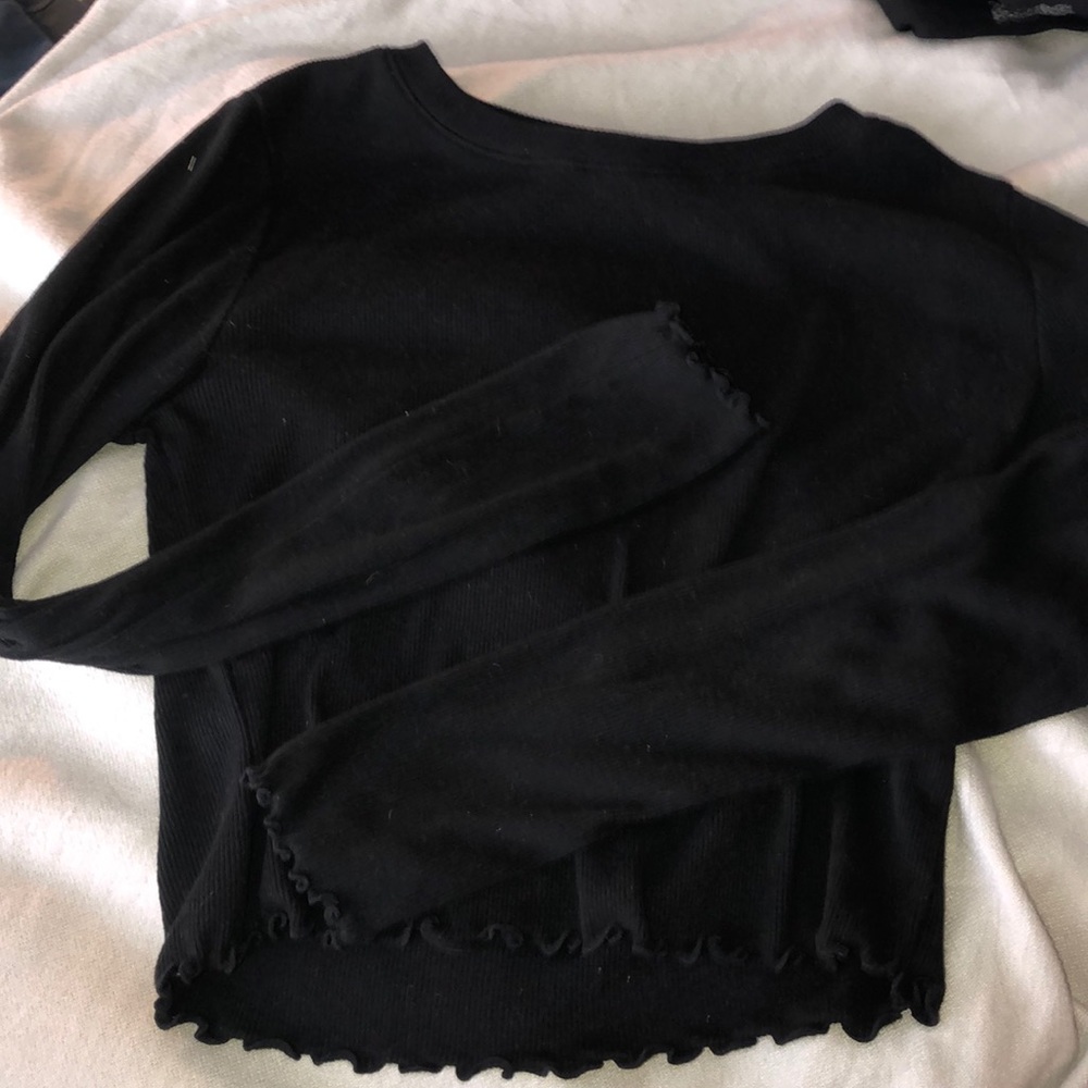 Crop long sleeve tee